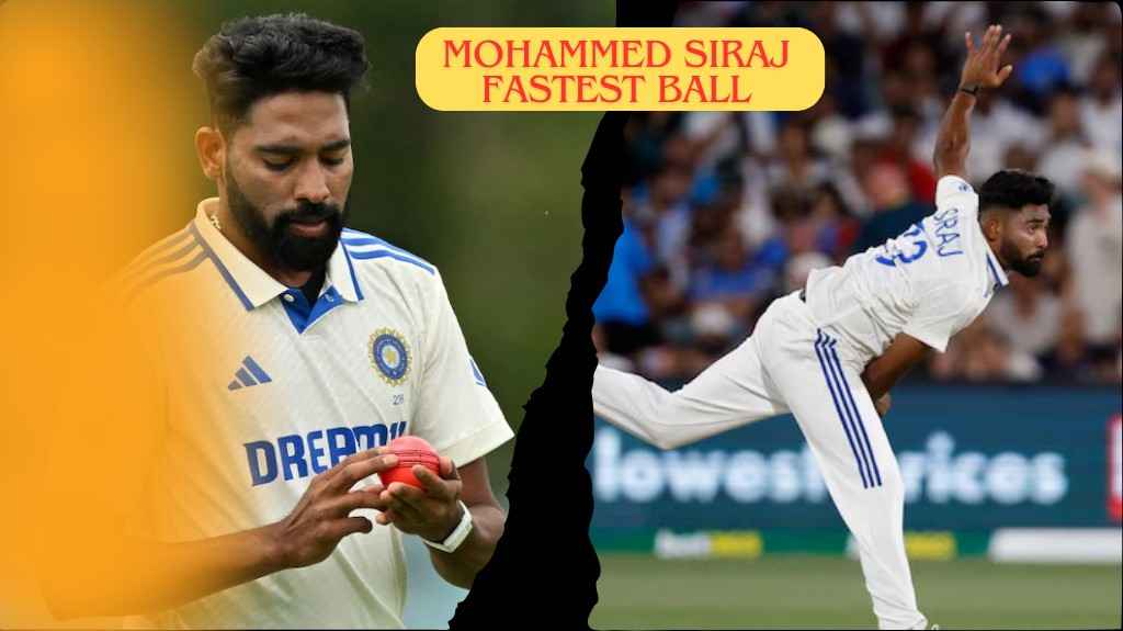 Mohammed Siraj Fastest Ball